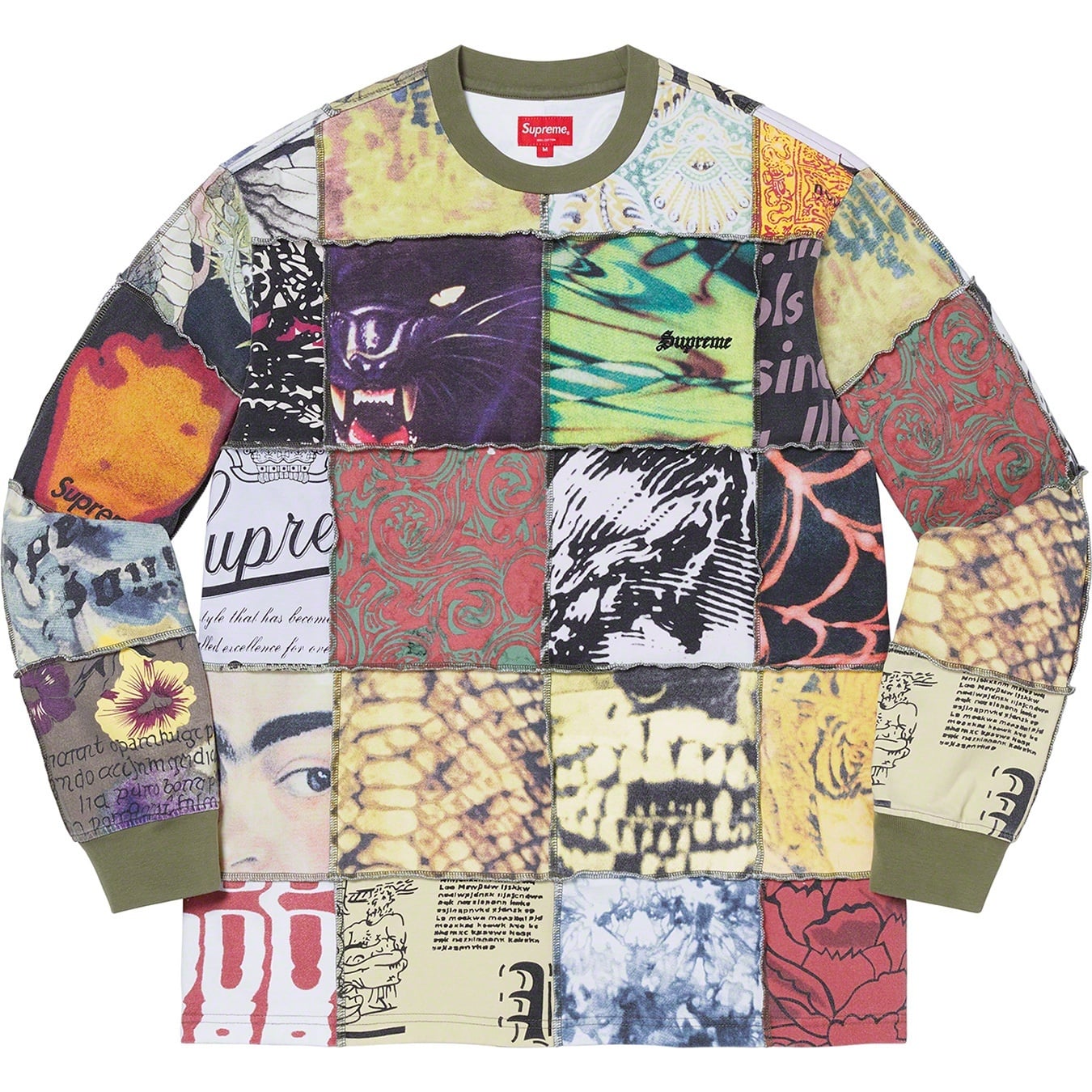 Mosaic Patchwork L/S Top view 3